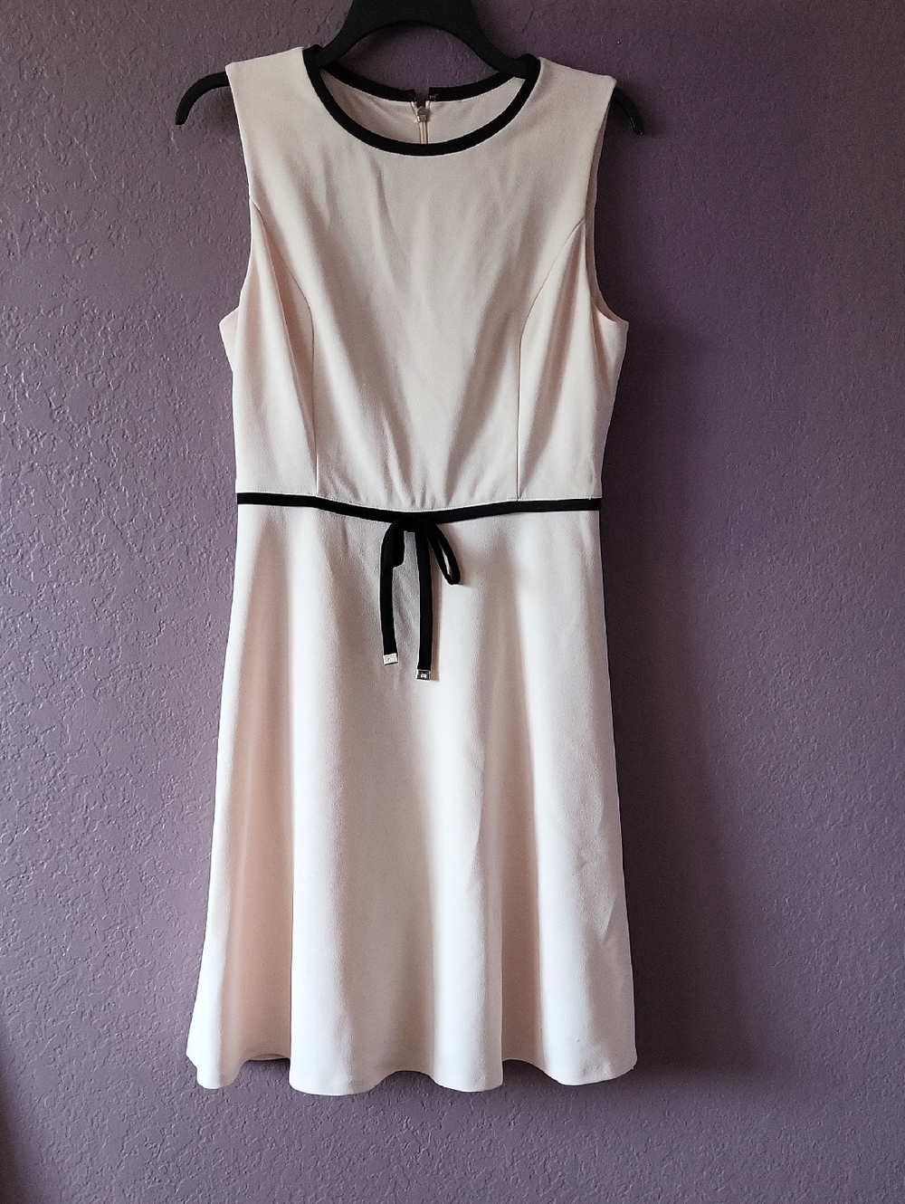 Tommy Hilfiger  Sleeveless A-Line Dress with Black Trim